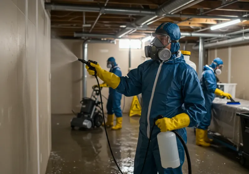 Basement Sanitization and Antimicrobial Treatment process in Westernport, MD