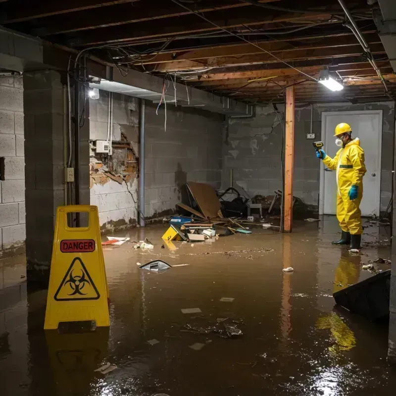 Flooded Basement Electrical Hazard in Westernport, MD Property